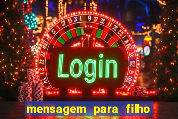 mensagem para filho jogador de futebol